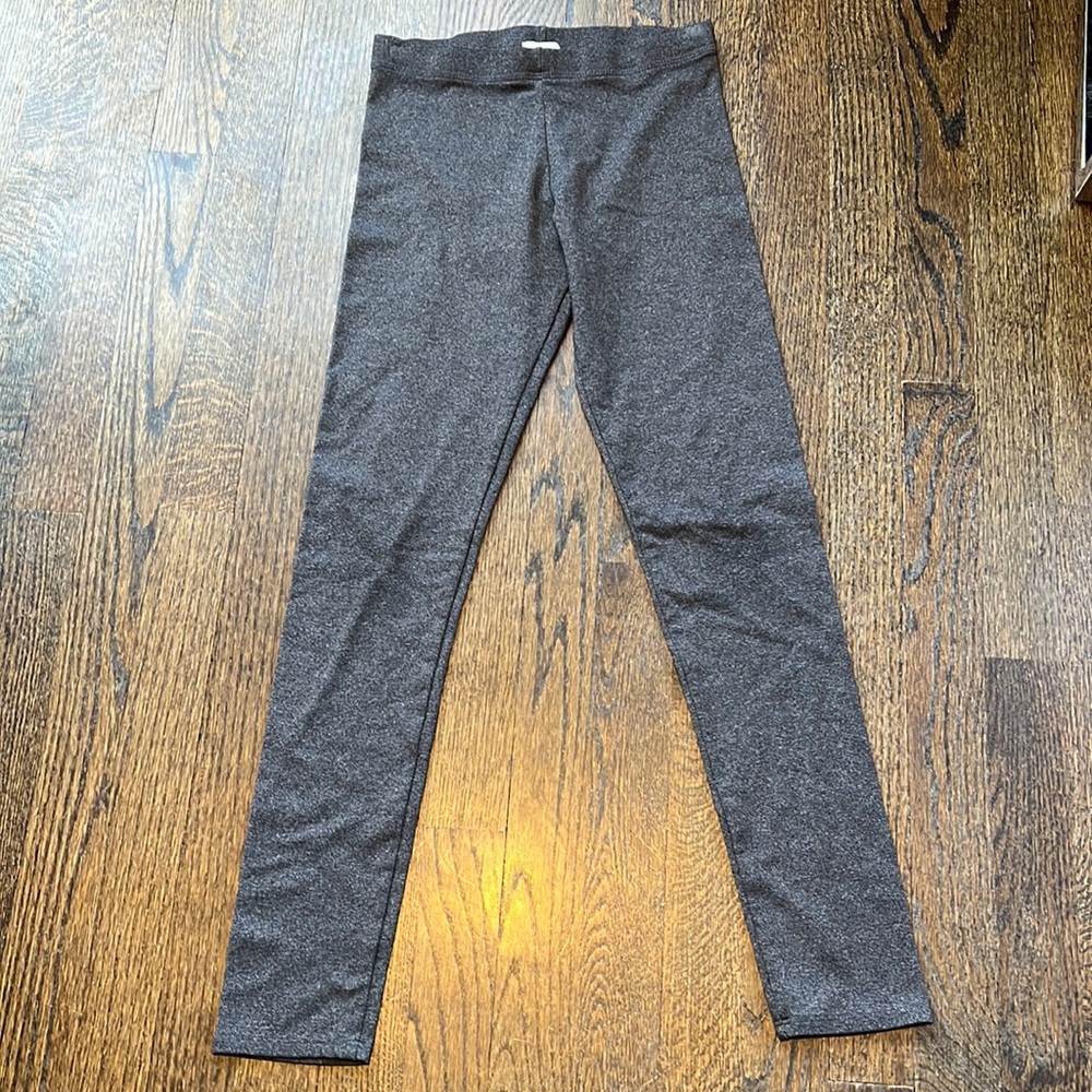 Girls leggings - heather grey - size 14